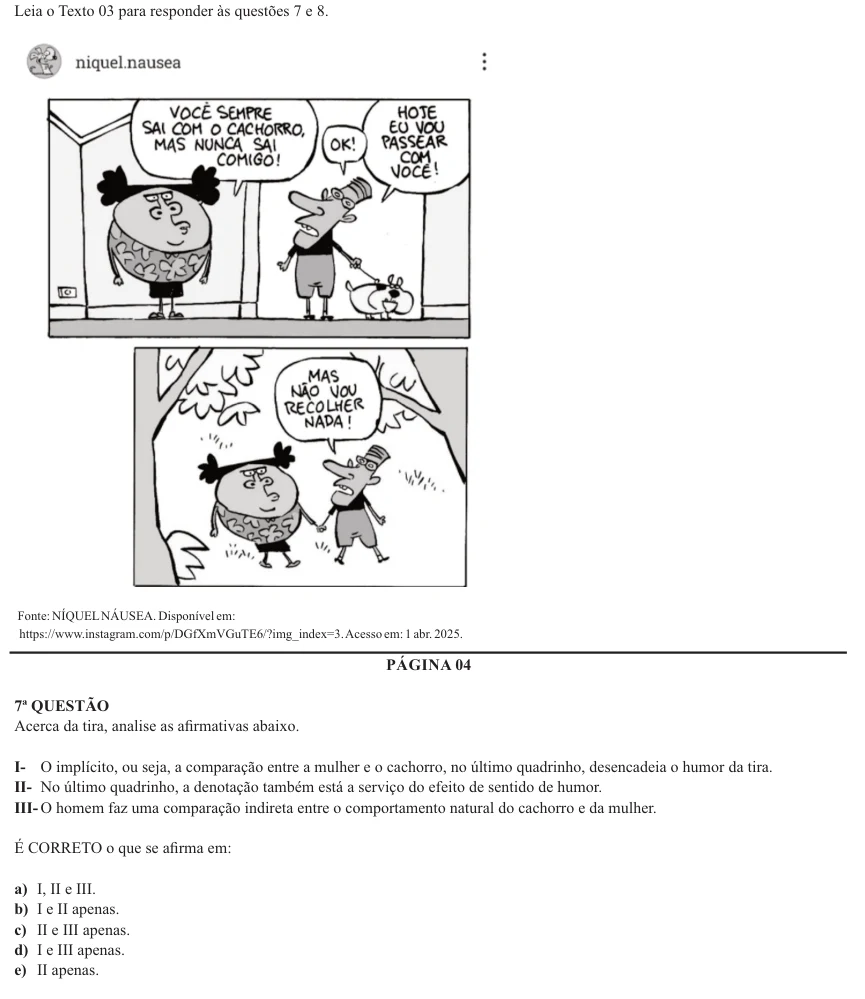 Nova Palmeira 2025 · AGENTE ADMINISTRATIVO · questão 7: enunciado e alternativas no caderno oficial