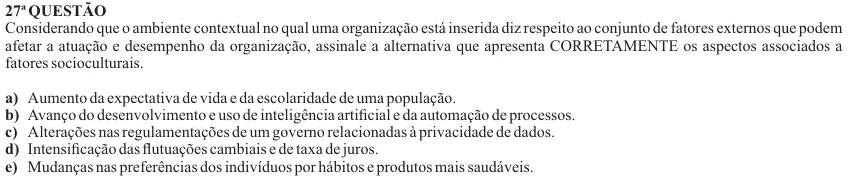 Nova Palmeira 2025 · AGENTE ADMINISTRATIVO · questão 27: enunciado e alternativas no caderno oficial